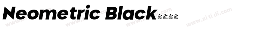 Neometric Black字体转换